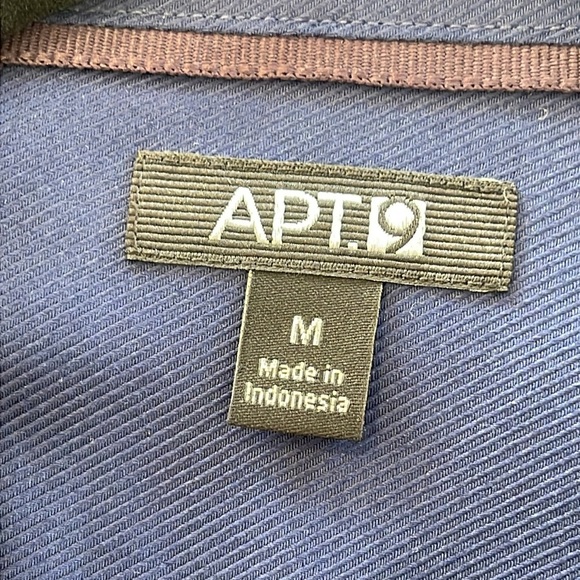 NWT Apt. 9 Long Sleeve Blue Shirt - Size M - Picture 8 of 8